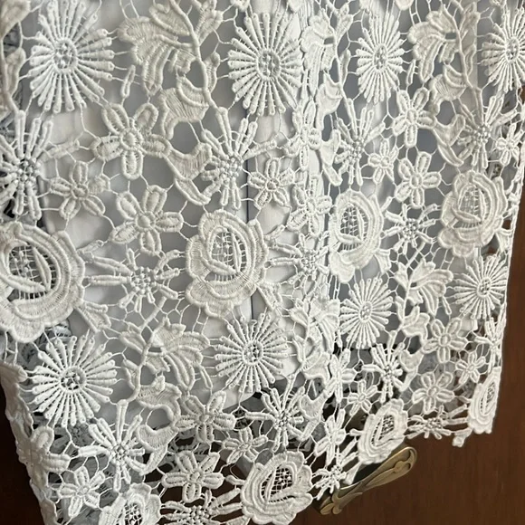 Lulus light blue crochet dress - Picture 2 of 3